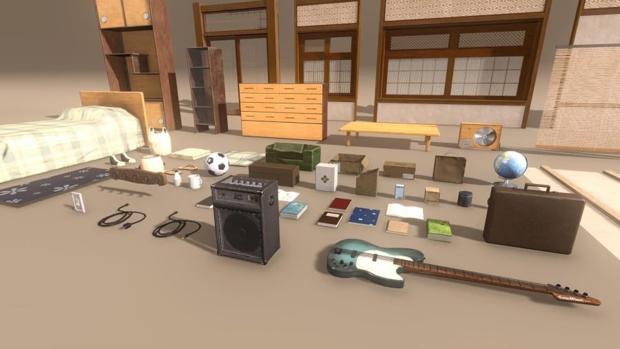 4K engine render of the modular Japanese room, alternate camera angle.